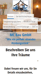 Mobile Screenshot of mc-bau.de